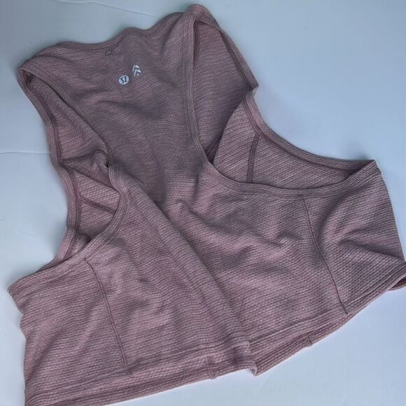 NWOT Lululemon X Barrys Stronger as One Muscle Tank in Heathered Vintage Mauve - Picture 7 of 11